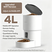 Distributeur automatique de nourriture pour animaux de compagnie avec caméra, distributeur automatique de nourriture pour chats et chiens avec surveillance vidéo, alimentation programmée pour chats et chiens