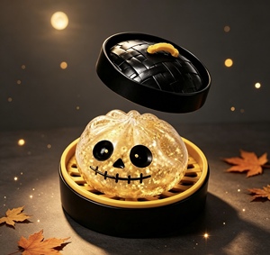 Juguete Blandito de Halloween con Forma de Bollo, Suave para Apretar, de Rebote Lento, Divertido, Alivia el Estrés y la Ansiedad - Product Image 4