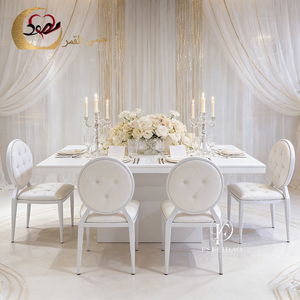 <b>Rectangular</b> White MDF dining Table for Party Wedding and Events Commercial Furniture - Product Image 3