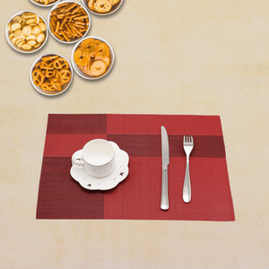 Wholesale <b>Waterproof</b> Faux Leather PVC Table <b>Mats</b> Lattice Placemats for Weddings Drain <b>Mats</b> Table Decorations - Product Image 1