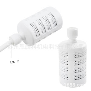 Cabezal de filtro autocebante blanco de 1/4 de pulgada con conexión rápida para acuarios y riego de jardines - Product Image 2