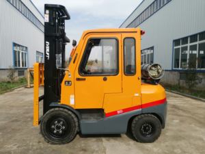 מותג חדש בקתת מלגזה משאית 3ton 3.5ton 4ton סולר דלק כפול מלגזות עם מזלגות ארוכות מזלגות - Product Image 3