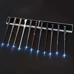 Harry potter Magic Wand recarregável iluminando Wands bruxa para crianças Light Up Toy Wand Halloween Cosplay Acessório