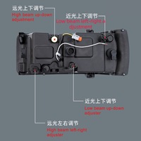 Ensemble de phares LED laser à double lentille modifiés Duff DAF XF105 12V 36W pour camion de logistique
