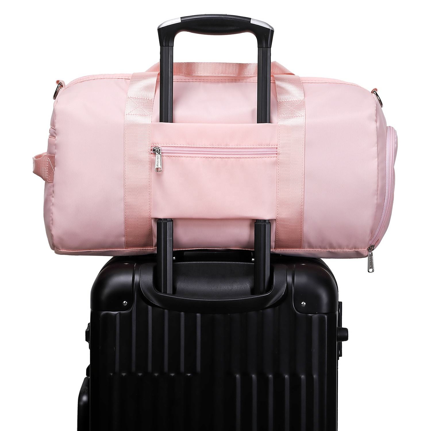 Trending Products 2024 Light Travel Bags Large Capacity Fitness Travel Bag  pink Duffle Travel for Girl Women Overnight Gym Bags