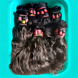 ผมต่อแบบคลื่นบ๊อบผมมนุษย์แบบไม่ผ่านกระบวนการผมธรรมชาติแบบ100% - Product Image 1