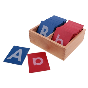 สื่อการสอน<span class=keywords><strong>ภาษา</strong></span>สำหรับ<span class=keywords><strong>เด็ก</strong></span>มอนเตสซอรี่ ตัวอักษร<span class=keywords><strong>ภาษา</strong></span>อังกฤษพิมพ์ใหญ่ พิมพ์เล็ก กระดานตัวอักษรทราย ของเล่นไม้รักษ์โลก - Product Image 2
