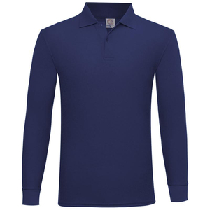 Polo con Logo personalizzato uomo donna 100% poliestere maniche lunghe taglia alta qualità collo Unisex estivo a <span class=keywords><strong>basso</strong></span> prezzo - Product Image 1