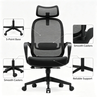 Chaises de bureau modernes à dossier haut en maille pour l'approvisionnement des entreprises, vente en gros, mobilier de bureau personnalisable