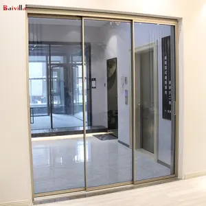 Glass folding door hardware slide stack accordion glass door folding partition wall vertical bifold vertical folding doors