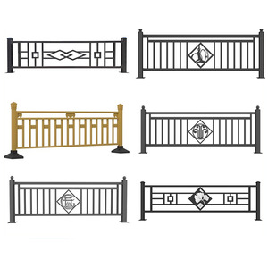 आउटडोर काले बनिस्टर रेलिंग आयरन बानिस्टर किट इनडोर सीढ़ी लोहे के बानिस्टर धातु पदों - Product Image 4