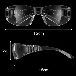 Kacamata pelindung mata Anti gores, kacamata keselamatan konstruksi, kacamata luar ruangan, bekerja, Anti gores, dengan lensa bening