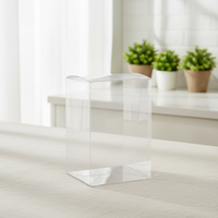 Boîte d'emballage pliable en PET/PVC transparente de 6 pouces pour bougies, personnalisable avec gaufrage, autocollants et artisanat, fabriquée en usine OEM