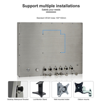 Panel PC Industrial de Acero Inoxidable IP69K a Prueba de Agua de 15 Pulgadas J6412 Sin Ventilador, Precio de Fábrica