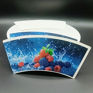 Vaso de cartón de doble cara de PE de grado alimenticio al por mayor para bebidas y aperitivos, modelo de impresión flexográfica para embalaje - Product Image 5