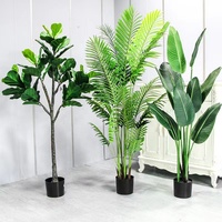 Plantes artificielles, arbre décoratif pour la maison, bonsaï, plantes en plastique, pots, aménagement paysager, plantes artificielles modernes, palmier d'intérieur