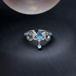 Anillo de impacto Genshin Furina Wanderer Water Elemental Metal Anillos colgantes ajustables Accesorio de cosplay de Halloween - Product Image 1