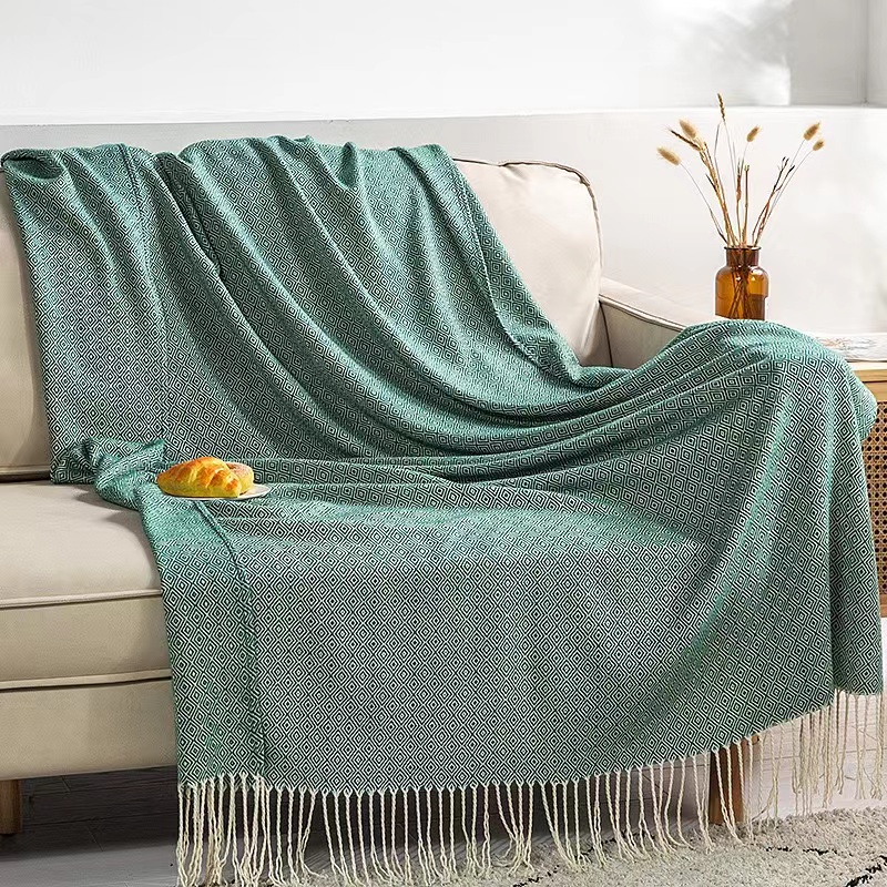 Custom Jacquard Soft Throw Blankets #H0248