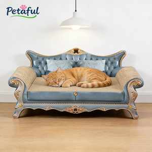 Tempat Tidur Kucing Bentuk Sofa Custom, Tempat Tidur Kucing dari Karton Bergelombang yang Tahan Lama, Sofa Penggaruk Kucing Mewah - Product Image 3