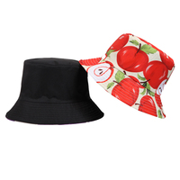 Sombreros de cubo de doble cara personalizados En stock Summer Beach Outdoor Full Printed Logo Sombreros y gorras para hombres y mujeres