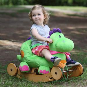 En gros personnaliser mignon ride sur rocker cheval jouets anime en peluche cheval jouet en bois chaise berçante pour bébé - Product Image 4