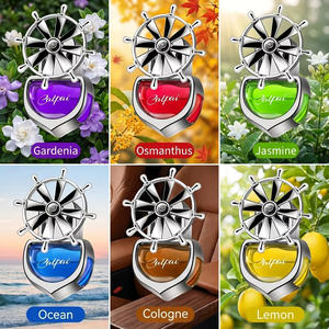 Diffuseur de parfum rotatif pour voiture, en verre et plastique, pour huiles essentielles, aromathérapie, parfum durable et élimination des odeurs. - Product Image 5