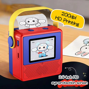 Mooden <span class=keywords><strong>Kids</strong></span> A01 AI 드로잉 프린터 음성 입력 아트 색칠 페이지 휴대용 인스턴트 열전사 인쇄 기계 교육용 장난감 - Product Image 6