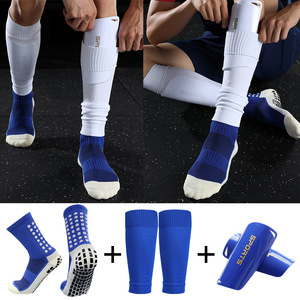 Ein Set Hoher Elastizität Fußball Schienbeinschoner, Grip-Socken und Fußball Kompressions-Beinlinge - Product Image 3