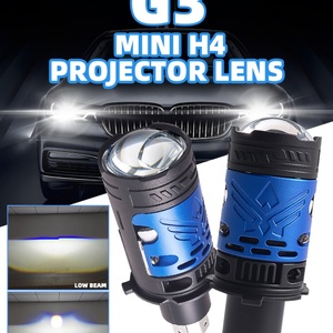 Sanvi Mini <b>H4</b> Projector Lens 130w Direct High Beam Design Mini <b>H4</b> Bi Led Reflector Mini Projector Lens for Car - Product Image 2