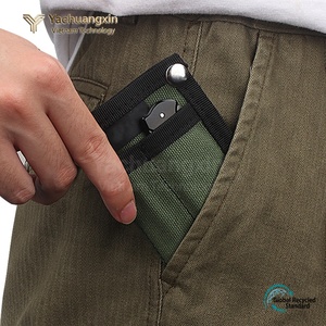 Outdoor Minimalist Key Bag Green Canvas Pocket Card Holder Multifunctional <b>Camping</b> <b>Hiking</b> Hunting Molle Tool Storage Accessory - Product Image 6