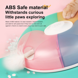 Jouet interactif pour chat anti-ennui automatique 2-en-1 : jeu de tape-taupe et plume à chat motif écossais, couleur personnalisable pour l'intérieur - Product Image 5