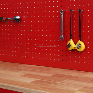 Carro <span class=keywords><strong>de</strong></span> <span class=keywords><strong>Herramientas</strong></span> Metálico Verde Económico, Carro <span class=keywords><strong>de</strong></span> <span class=keywords><strong>Herramientas</strong></span> Rodante Industrial con 10 Cajones, 1 Puerta y <span class=keywords><strong>Panel</strong></span> Trasero con Perforaciones - Product Image 6