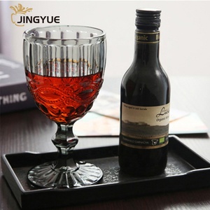 Moderno in tinta unita bicchieri da vino <span class=keywords><strong>Set</strong></span> 8oz lavabili in lavastoviglie multicolore goffrato in cristallo Vintage calici di vetro per festa di nozze - Product Image 6