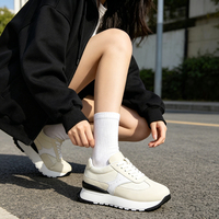 Tendance de la mode, baskets décontractées pour le skateboard, baskets épaisses augmentant la taille de 8 cm, baskets décontractées en cuir de vache pour femmes, antidérapantes, respirantes