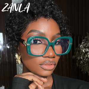 Élégant vert <span class=keywords><strong>carré</strong></span> lunettes de lecture femmes 2025 grand cadre presbytie lunettes cadres Anti lumière bleue haute définition lunettes - Product Image 1