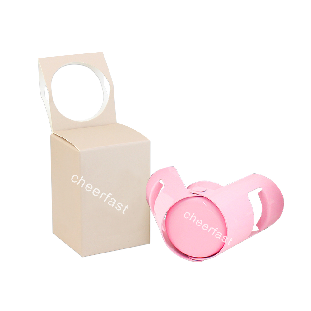 Tapón de champán rosa