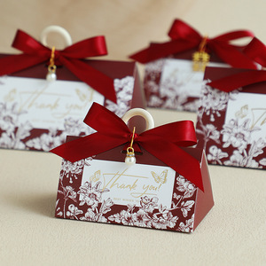 Csmd Trung Quốc Các Nhà Sản Xuất Sẵn Sàng Để Tàu Bán Sỉ Hình Vuông Giá Rẻ Giá DIY Ủng Hộ Bao Bì Kẹo Đỏ Hộp Giấy Cho Đảng - Product Image 1