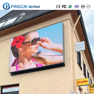 PINGCAI Frontbetrieb P10.41 Außenbereich LED-Schildlicht dünne feste Installation Videowand LED-Anzeigenbildschirm