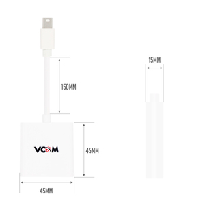<span class=keywords><strong>Cable</strong></span> Convertidor VCOM <span class=keywords><strong>Mini</strong></span> <span class=keywords><strong>DisplayPort</strong></span> (<span class=keywords><strong>Mini</strong></span> DP) a <span class=keywords><strong>DVI</strong></span> 24+5, 1080P 2160P, Macho a Hembra, 15cm, para Laptop/Computadora a Monitor - Product Image 6