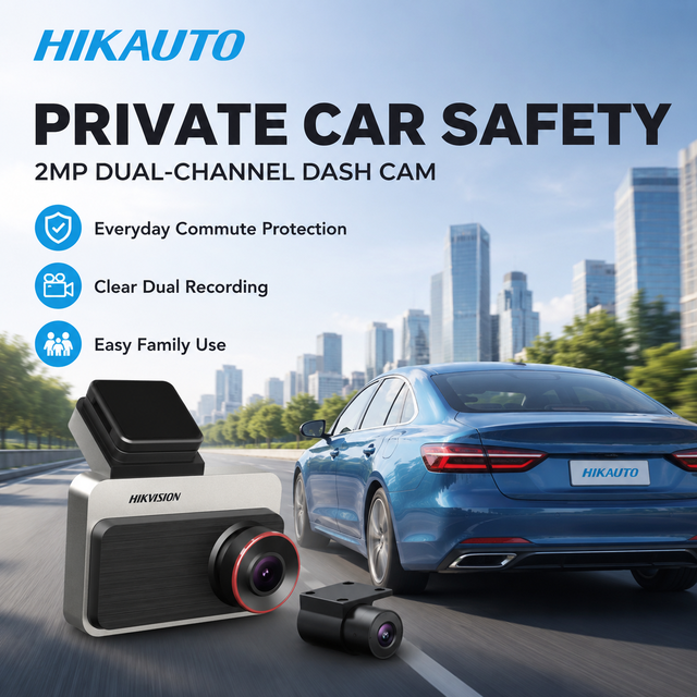 C200S(2ch) 4G WiFi IPS Dash Camera 2MP HD with Night Vision Ultra-Wide View Parking Monitor & Voice Control