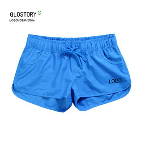 Logo personalizzato donna Casual Mini Shorts da bagno da spiaggia ad asciugatura rapida pantaloncini da nuoto da donna - Product Image 1