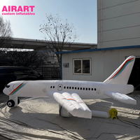 Modèle d'avion publicitaire gonflable personnalisé pour la décoration de salon et de fête & Jouet d'avion gonflable