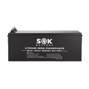 Sale SOK 24V100ah high-capacity LiFePO4 Battery for RV/Van solar upgrade conversion and residential solar energy storage