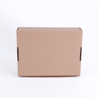 Caja de envío de papel corrugado Kraft con inserto de cartón Impresión de logotipo blanco para negocios de comercio electrónico