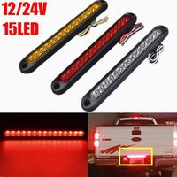Nouvelle barre lumineuse de remorque à 15 LED, 12V 24V, compatible avec tous les camions, feu stop arrière, étanche, rouge, 500lm, 2500-5000K