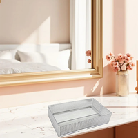 Boîte de rangement multicellulaire en plastique 100% PS de haute qualité 2026 pour salle de bain, salon, bureau, organisateur de bureau, conteneur de rangement à vendre