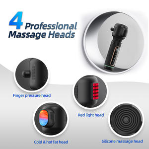 Pistola Masajeadora Facial Muscular Profesional de 4 Cabezales con Vibración para Tejido Profundo y Masaje Corporal Deportivo - Product Image 4
