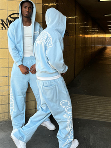 Sweat à Capuche Ample pour Homme de Style Américain Street Hip-Hop 100% Coton Doublé en Polaire, Imprimé Uni, pour <span class=keywords><strong>Corteiz</strong></span> - Product Image 2