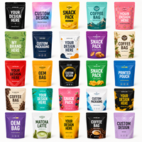 Sacs en plastique personnalisés pour emballage alimentaire, sacs en plastique, sacs en aluminium, sacs en Mylar avec fermeture éclair, sacs refermables, sachets Doypack pour noix et en-cas