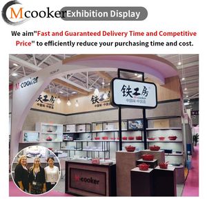 Mcooker ODM/OEM 30cm gang men đồ nấu nướng Bộ lớn đồ dùng nhà bếp nồi Vạc soong bền kim loại tinh tế xuất hiện - Product Image 6